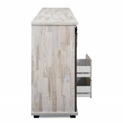 Maison Belfort Sideboard Janze II - Kiefer Weiß Dekor / Vintage Braun -WOHNZIMMERMÖBEL Verkäufe 1000254986 210322 08502400029 DETAILS P000000001000254986