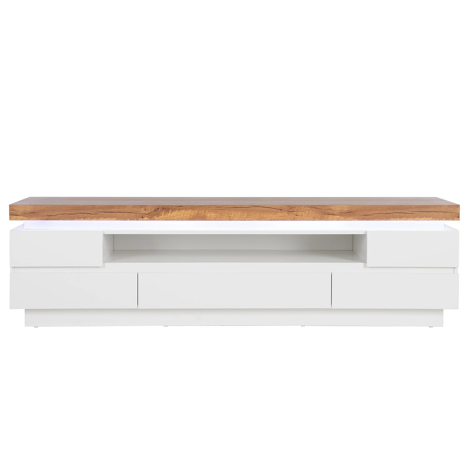 Fredriks TV-Lowboard Namona II - Inkl. Beleuchtung - Eiche Dekor / Weiß 5 Fredriks TV-Lowboard Namona II - Inkl. Beleuchtung - Eiche Dekor / Weiß – Bild 5