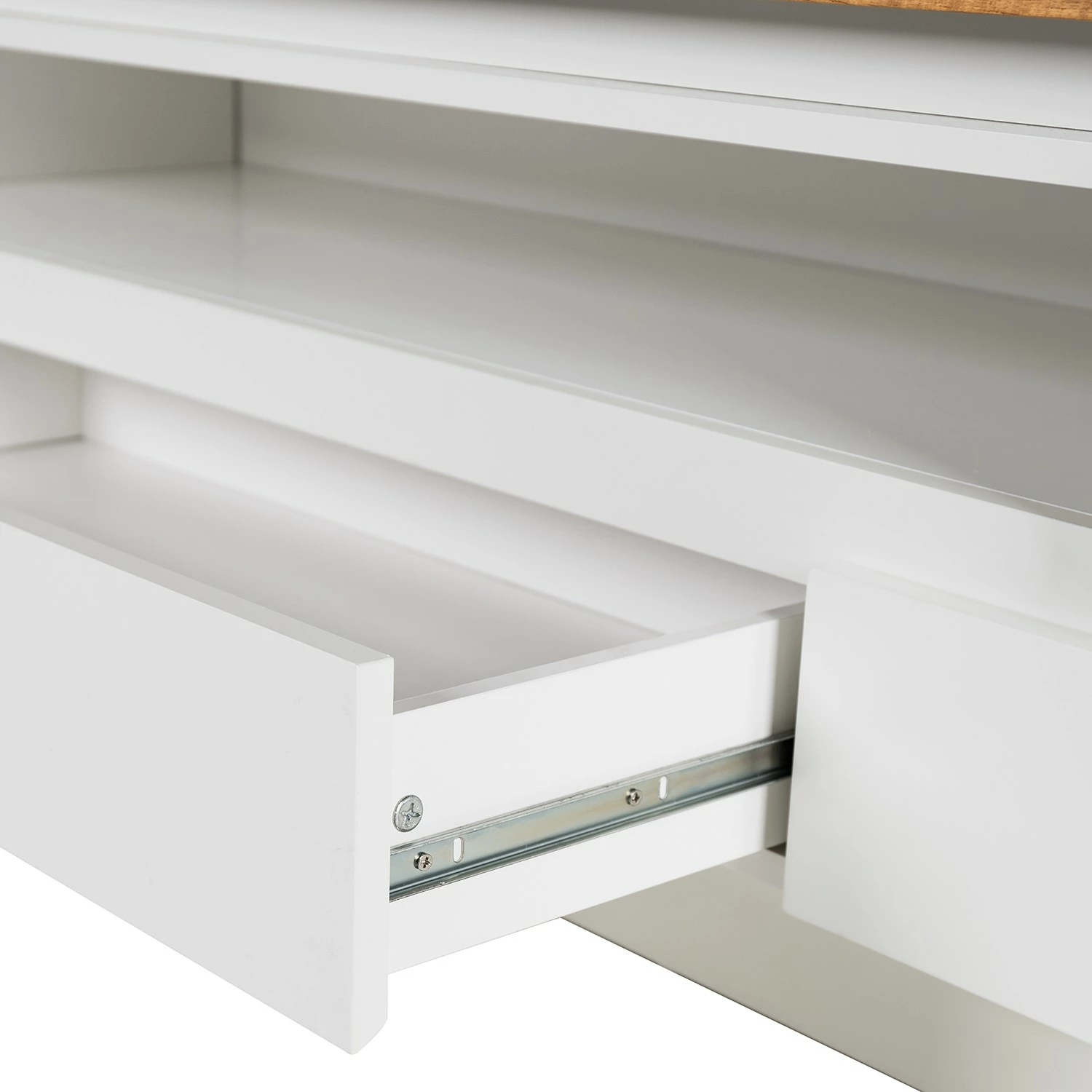 Fredriks TV-Lowboard Namona II - Inkl. Beleuchtung - Eiche Dekor / Weiß 13 Fredriks TV-Lowboard Namona II - Inkl. Beleuchtung - Eiche Dekor / Weiß – Bild 13