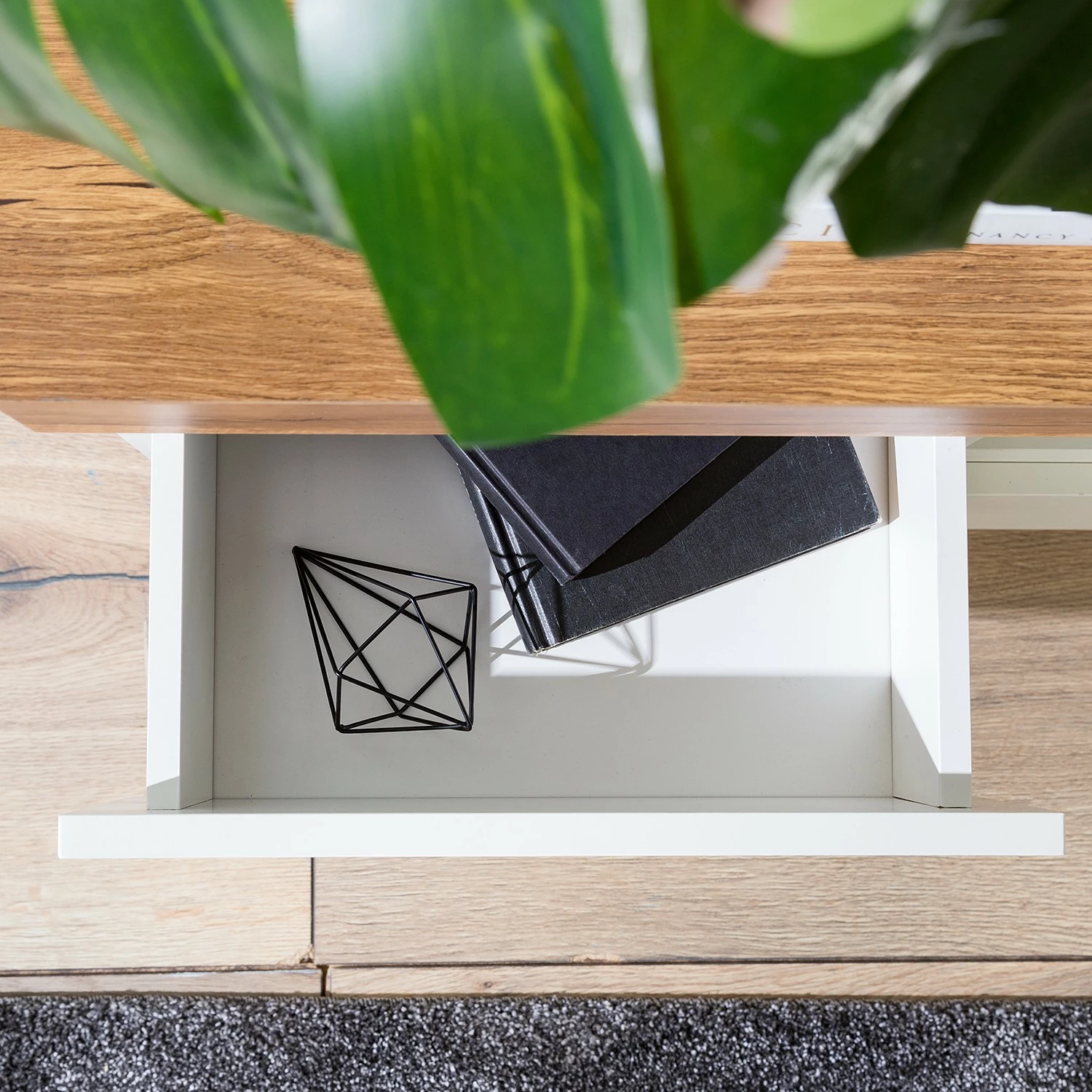 Fredriks TV-Lowboard Namona II - Inkl. Beleuchtung - Eiche Dekor / Weiß 19 Fredriks TV-Lowboard Namona II - Inkl. Beleuchtung - Eiche Dekor / Weiß – Bild 19