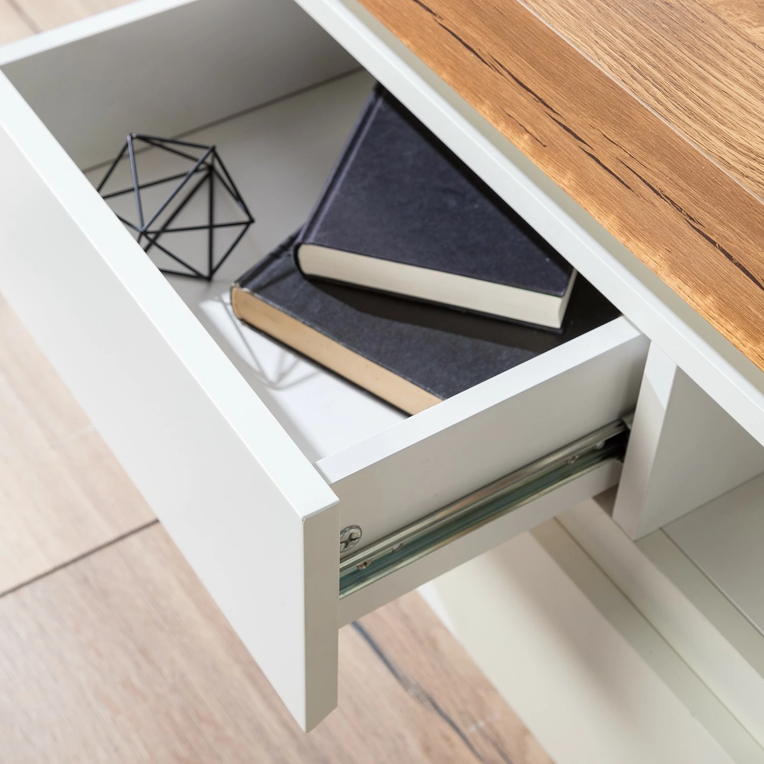 Fredriks TV-Lowboard Namona II - Inkl. Beleuchtung - Eiche Dekor / Weiß 20 Fredriks TV-Lowboard Namona II - Inkl. Beleuchtung - Eiche Dekor / Weiß – Bild 20