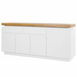 Fredriks Sideboard Namona II - Inkl. Beleuchtung - Eiche Dekor / Weiß
