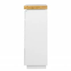 Fredriks Kommode Namona II - Inkl. Beleuchtung - Eiche Dekor / Weiß -WOHNZIMMERMÖBEL Verkäufe 1000255075 220803 045 DETAILS P000000001000255075