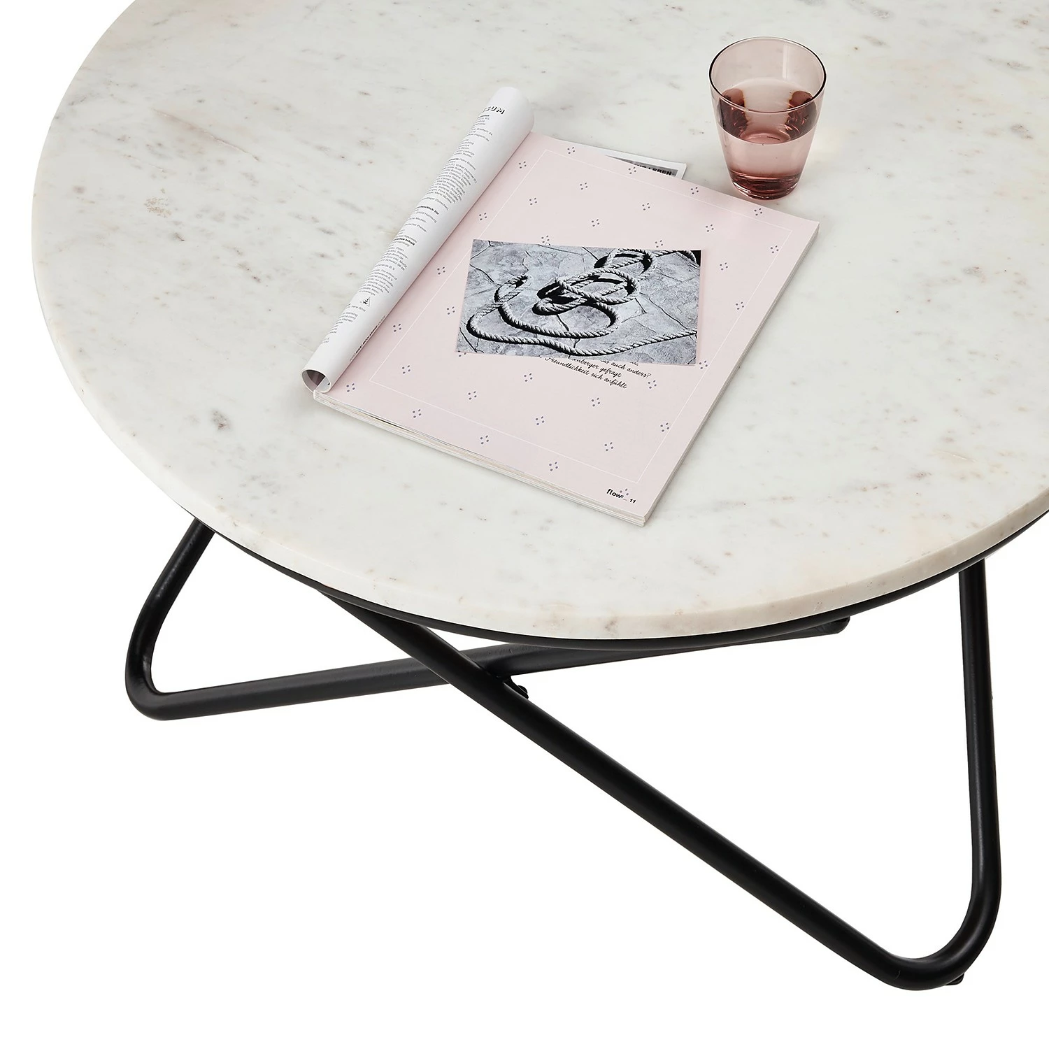 Loftscape Couchtisch Bouzille - Marmor / Metall - Weiß 2 Loftscape Couchtisch Bouzille - Marmor / Metall - Weiß – Bild 2