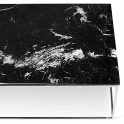 Temahome Couchtisch Gleam I - Marmor / Metall - Schwarz / Chrom - Breite: 120 cm -WOHNZIMMERMÖBEL Verkäufe 1000255277 210324 15033800449 DETAILS P000000001000255277