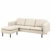 Norrwood Ecksofa La Motte - Webstoff - Webstoff Sogol: Kies - Breite: 224 cm