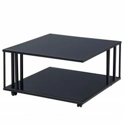 Loftscape Couchtisch Bonnefond - Glas / Metall - Schwarz
