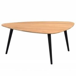 Naturoo Couchtisch Le Verdier II - Wildeiche / Buche massiv - Wildeiche / Schwarz