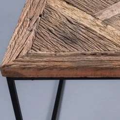 Red Living Couchtisch Le Meux II (3er-Set) - Altholz massiv / Metall - Braun / Schwarz -WOHNZIMMERMÖBEL Verkäufe 1000255950 210719 17515600003 DETAILS P000000001000255950