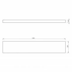 Temahome Wandboard Balda - Weiß - Breite: 120 cm -WOHNZIMMERMÖBEL Verkäufe 1000255976 210331 14460100067 SKETCH DETAILS P000000001000255976 sketch