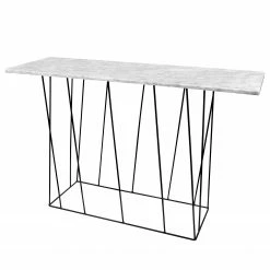 Temahome Konsolentisch Helix - Marmor / Metall - Weiß