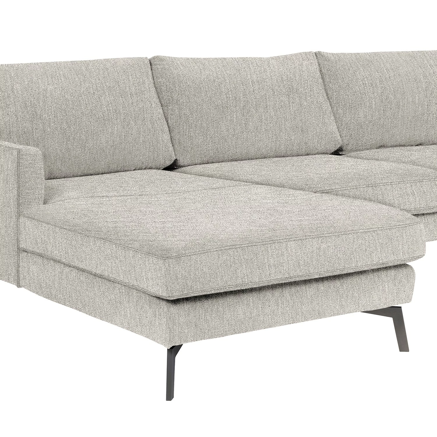 Studio Copenhagen Ecksofa Vieux Bourg - Flachgewebe Nona: Hellgrau - Longchair davorstehend links 11 Studio Copenhagen Ecksofa Vieux Bourg - Flachgewebe Nona: Hellgrau - Longchair davorstehend links – Bild 11