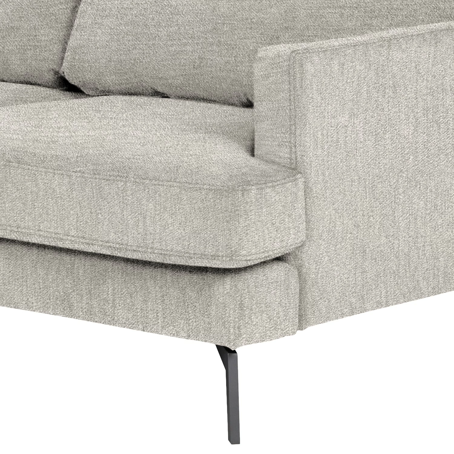 Studio Copenhagen Ecksofa Vieux Bourg - Flachgewebe Nona: Hellgrau - Longchair davorstehend links 12 Studio Copenhagen Ecksofa Vieux Bourg - Flachgewebe Nona: Hellgrau - Longchair davorstehend links – Bild 12