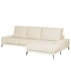 Bizzarto Ecksofa Penda II - Webstoff Sogol: Creme - Longchair davorstehend rechts -WOHNZIMMERMÖBEL Verkäufe 1000256774 210427 09294000409 DETAILS P000000001000256774