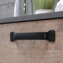 Trendteam Kommode Stripe II - Altholz Dekor / Grau -WOHNZIMMERMÖBEL Verkäufe 1000256963 210831 16215000035 DETAILS P000000001000256963