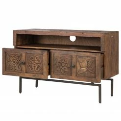 Wolf-Möbel TV-Lowboard Carving - Akazie massiv -WOHNZIMMERMÖBEL Verkäufe 1000256998 220520 033 DETAILS P000000001000256998