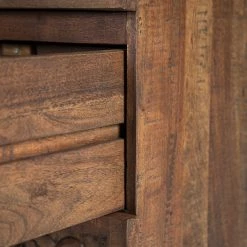 Wolf-Möbel Kommode Carving - Akazie massiv -WOHNZIMMERMÖBEL Verkäufe 1000257008 220520 033 DETAILS P000000001000257008