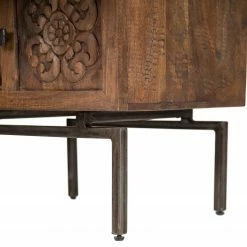 Wolf-Möbel Kommode Carving - Akazie massiv -WOHNZIMMERMÖBEL Verkäufe 1000257008 220520 034 DETAILS P000000001000257008