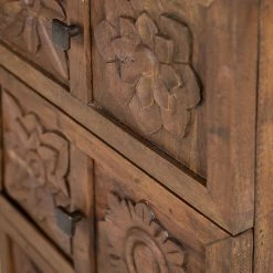 Wolf-Möbel Kommode Carving - Akazie massiv -WOHNZIMMERMÖBEL Verkäufe 1000257008 220520 036 DETAILS P000000001000257008