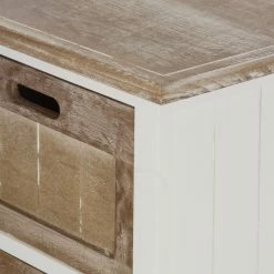 Ridgevalley Kommode Beauvain - Paulownia massiv - Braun / Weiß -WOHNZIMMERMÖBEL Verkäufe 1000257197 210430 13002100063 DETAILS P000000001000257197