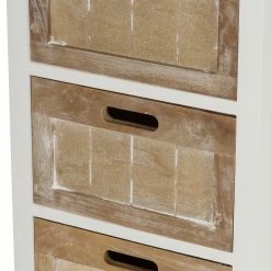 Ridgevalley Kommode Beauvain - Paulownia massiv - Braun / Weiß -WOHNZIMMERMÖBEL Verkäufe 1000257197 210430 13002200064 DETAILS P000000001000257197