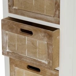 Ridgevalley Kommode Beauvain - Paulownia massiv - Braun / Weiß -WOHNZIMMERMÖBEL Verkäufe 1000257197 210430 13002300065 DETAILS P000000001000257197