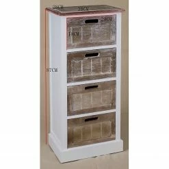 Ridgevalley Kommode Beauvain - Paulownia massiv - Braun / Weiß -WOHNZIMMERMÖBEL Verkäufe 1000257197 210430 13002400066 SKETCH DETAILS P000000001000257197 sketch