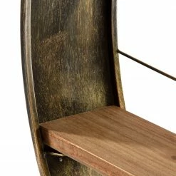 Ridgevalley Wandregal Coch - Eucalyptus teilmassiv - Eiche Dekor / Messing -WOHNZIMMERMÖBEL Verkäufe 1000257206 210430 13012200111 DETAILS P000000001000257206