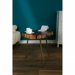 Ridgevalley Beistelltisch Le Chateau - Metall / Altholz - Braun -WOHNZIMMERMÖBEL Verkäufe 1000257215 210430 13020900151 MOOD DETAILS P000000001000257215 mood