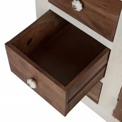 Wolf-Möbel Kommode Maison I - Akazie massiv - Akazie Stone / Antik Weiß -WOHNZIMMERMÖBEL Verkäufe 1000257219 220406 052 DETAILS P000000001000257219