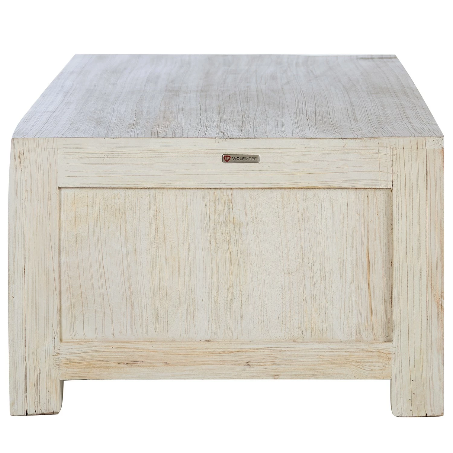 Wolf-Möbel Couchtisch Maison - Akazie massiv - Akazie Stone / Antik Weiß 4 Wolf-Möbel Couchtisch Maison - Akazie massiv - Akazie Stone / Antik Weiß – Bild 4