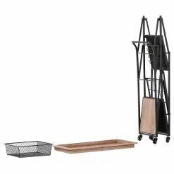 Red Living Servierwagen Nasva I - Tanne massiv / Metall - Tanne / Schwarz -WOHNZIMMERMÖBEL Verkäufe 1000259741 210421 08203400002 DETAILS P000000001000259741