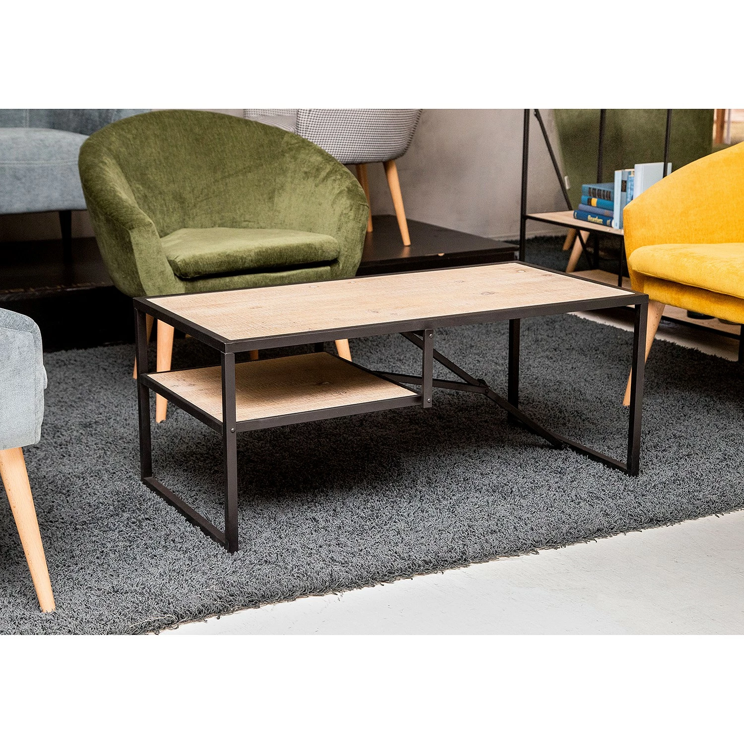 Red Living Couchtisch Cap Cana - Echtholzfurnier / Metall - Spießtanne / Schwarz 11 Red Living Couchtisch Cap Cana - Echtholzfurnier / Metall - Spießtanne / Schwarz – Bild 11