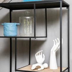 Red Living Regal Cap Cana II - Echtholzfurnier / Metall - Spießtanne / Schwarz -WOHNZIMMERMÖBEL Verkäufe 1000259773 210720 15345700009 DETAILS P000000001000259773