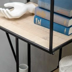 Red Living Regal Cap Cana II - Echtholzfurnier / Metall - Spießtanne / Schwarz -WOHNZIMMERMÖBEL Verkäufe 1000259773 210720 15345700010 DETAILS P000000001000259773