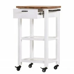 Red Living Servierwagen Pidula II - Akazie massiv / Metall - Akazie Weiß / Akazie -WOHNZIMMERMÖBEL Verkäufe 1000259775 210601 10150400021 DETAILS P000000001000259775