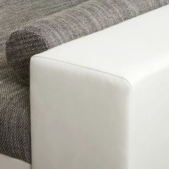 Loftscape Bigsofa Canton I - Kunstleder / Strukturstoff - Weiß / Hellgrau -WOHNZIMMERMÖBEL Verkäufe 1000259786 210426 10174000007 DETAILS P000000001000259786