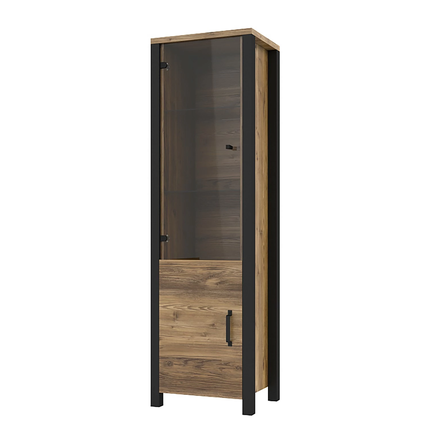 Red Living Wohnwand Velleron I (4-teilig) - Fichte Dekor / Matt Schwarz 7 Red Living Wohnwand Velleron I (4-teilig) - Fichte Dekor / Matt Schwarz – Bild 7