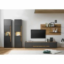 Norrwood Standvitrine Olon - Anthrazit -WOHNZIMMERMÖBEL Verkäufe 1000260645 210422 08444000044 MOOD DETAILS P000000001000260645 mood