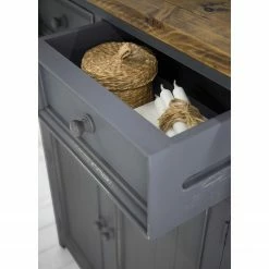 Maison Belfort Vertiko Balignton - Kiefer massiv - Grau -WOHNZIMMERMÖBEL Verkäufe 1000260760 220126 13523000056 DETAILS P000000001000260760