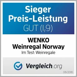 WENKO Weinregal Norway - Walnuss massiv -WOHNZIMMERMÖBEL Verkäufe 1000260928 210423 13314800041 DETAILS P000000001000260928