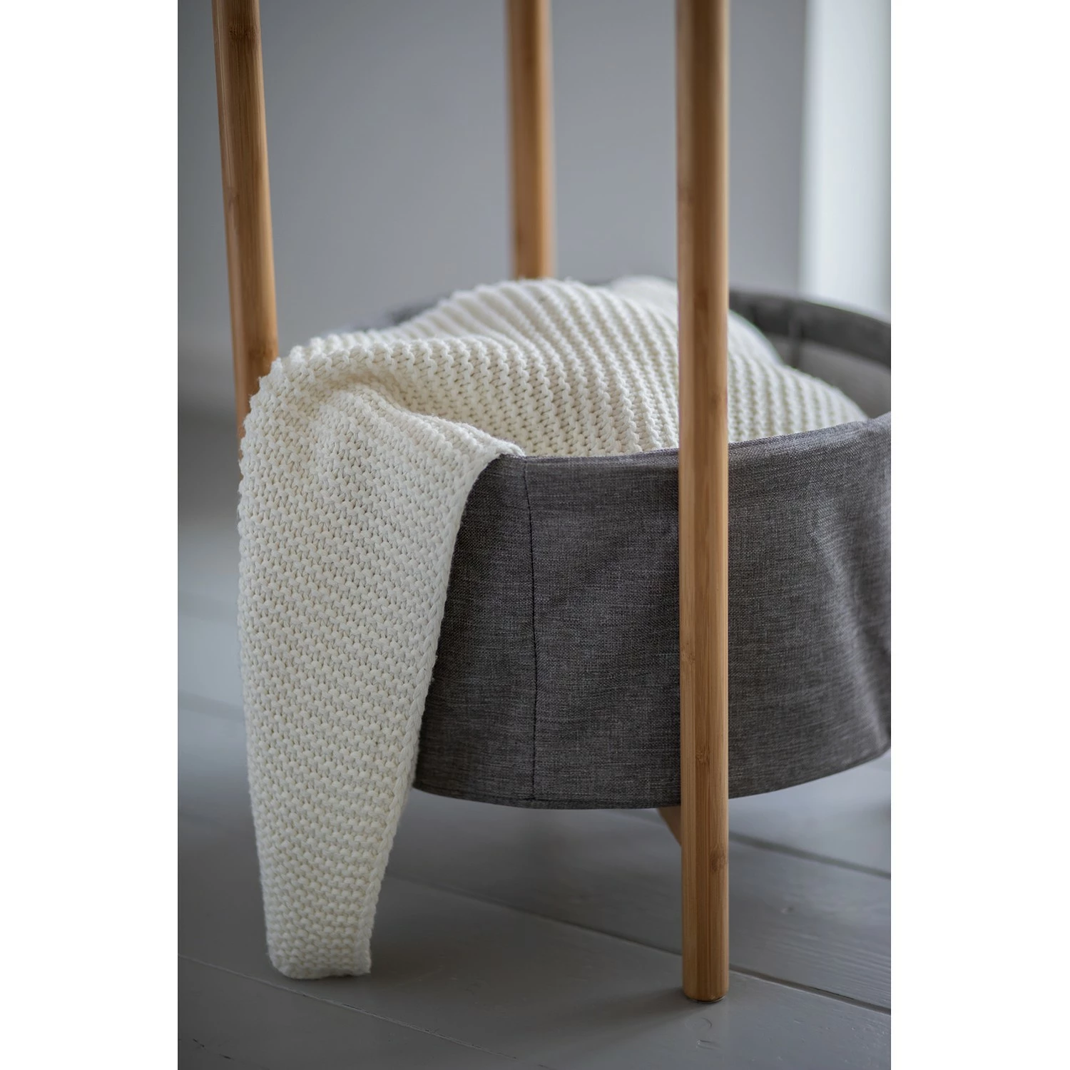 WENKO Beistelltisch Bahari I - Bambus massiv - Grau 6 WENKO Beistelltisch Bahari I - Bambus massiv - Grau – Bild 6