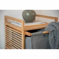 WENKO Beistelltisch Bahari II - Bambus massiv - Bambus / Grau -WOHNZIMMERMÖBEL Verkäufe 1000260949 210423 13354100186 DETAILS P000000001000260949