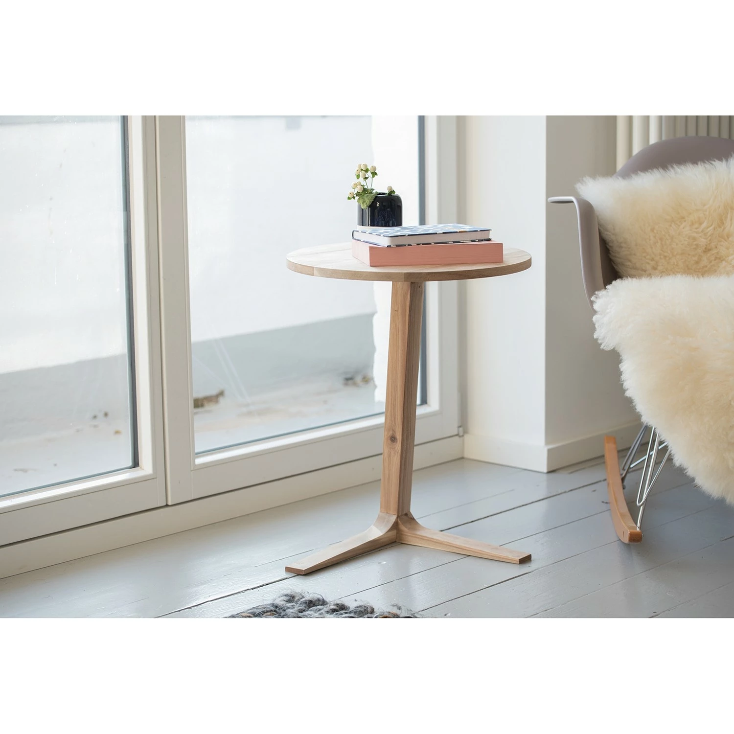 WENKO Beistelltisch Acina I - Akazie massiv 2 WENKO Beistelltisch Acina I - Akazie massiv – Bild 2