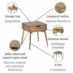 WENKO Beistelltisch Acina II - Akazie massiv 14 WENKO Beistelltisch Acina II - Akazie massiv -WOHNZIMMERMÖBEL Verkäufe 1000260957 210423 13364600228 DETAILS P000000001000260957