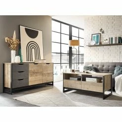 Red Living Couchtisch Cocody - Eiche Montana Dekor / Grau -WOHNZIMMERMÖBEL Verkäufe 1000261313 210426 09131800019 MOOD DETAILS P000000001000261313 mood