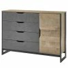 Red Living Sideboard Cocody I - Eiche Montana Dekor / Grau