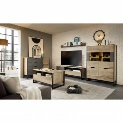 Red Living Wandboard Cocody - Eiche Montana Dekor / Grau -WOHNZIMMERMÖBEL Verkäufe 1000261324 210426 09134400036 MOOD DETAILS P000000001000261324 mood