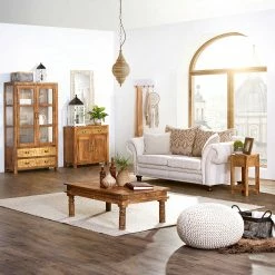 Naturoo Couchtisch Cayambe - Mango massiv / Metall - Mango Dunkel / Messing -WOHNZIMMERMÖBEL Verkäufe 1000261418 210702 12225600002 MOOD DETAILS P000000001000261418 mood