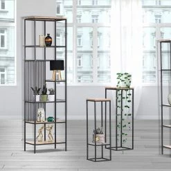 Red Living Regal Uulu III - Akazie massiv / Metall - Akazie / Schwarz -WOHNZIMMERMÖBEL Verkäufe 1000261436 210430 11592900076 DETAILS P000000001000261436